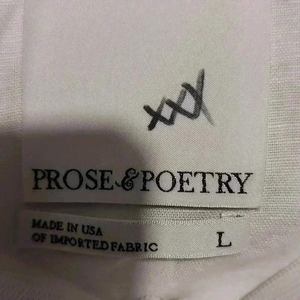 Prose and Poetry linen strapless hi low dress - Picture 4 of 4